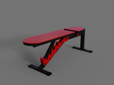 Bench Press  Free 3D model