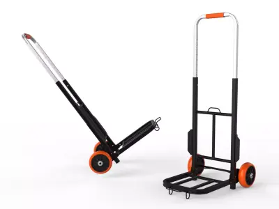 Cart Storage Orange 3D model