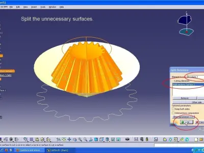 TutorialMaking a Bevel Gear in Catia V5 Free 3D model