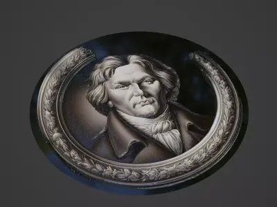 Hegel Medallion 3D print model purchase