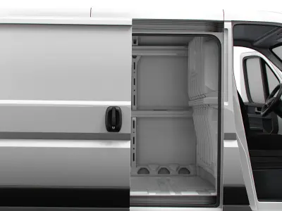 Peugeot e Boxer Van L1H1 HQ Interior 2025 3D model