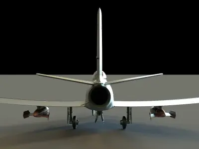 Pakistan Cyber Jet Low-poly 3D model