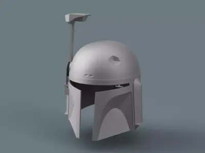 Boba Fett Helmet Mandalorian version 3D print model