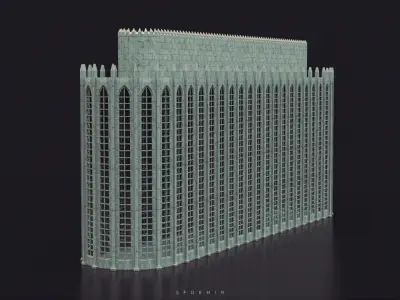 Medieval Great Hall  Free low-poly 3D model