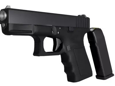 Glock 19 Low-poly 3D model