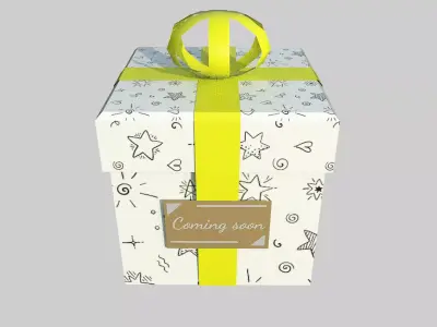 Gift Box Free low-poly 3D model purchase