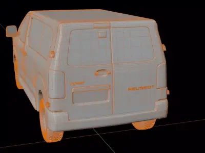 Peugeot Expert 2014 Cargo Van 3D model