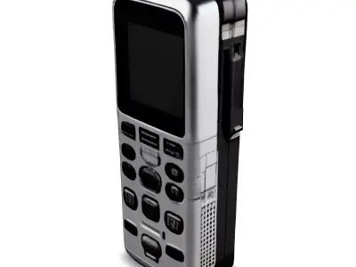 SciFi Handheld Communicator Device Low-poly 3D model