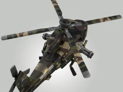 Glider Fortnite Choppa Low-poly 3D model
