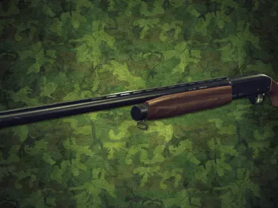 Animated Modern Weapons and Arms Pistols Shotguns and Snipers... 3D model