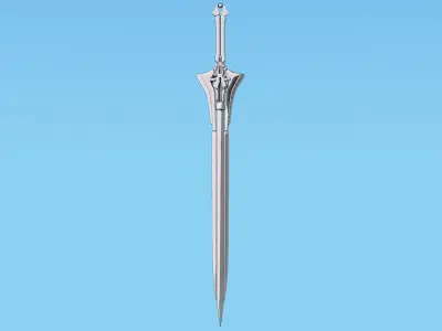 Sword Low-poly 3D model 60