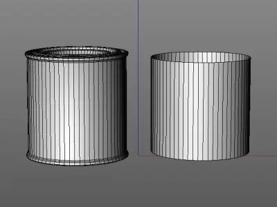 Half pint paint can with lid  3D model
