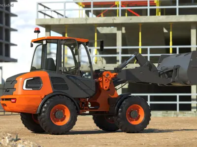  Electric Loader with Bucket Rigged 