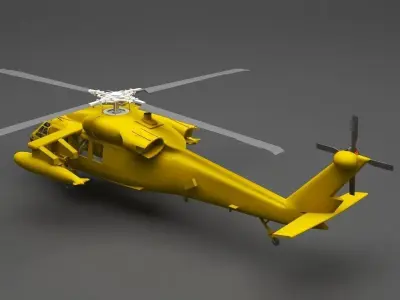 Helicopter 3D model 12