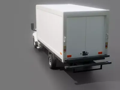 Chevrolet Kodiak C6500 Box Truck 3D model