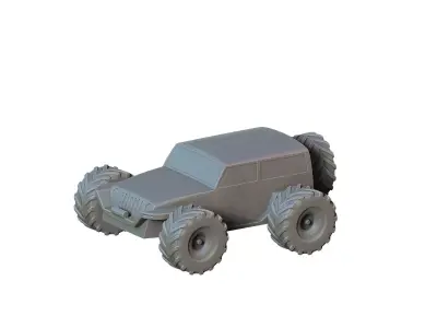 N2 Kids playing with RC cars 3D print model