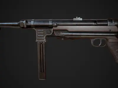 MP 40  Low-poly 3D model