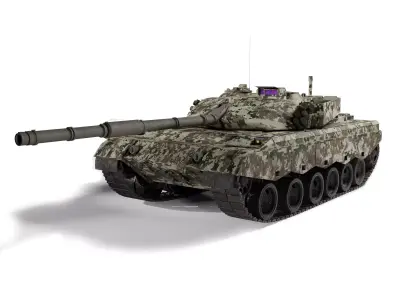 Type 96 TANK Low-poly 3D model
