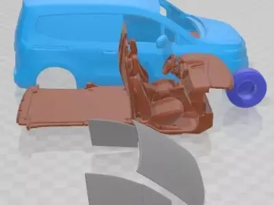 Renault Kangoo 2024 Printable Van  3D print model
