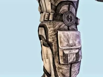 Mass Effect Robot 3D Model Free low-poly 3D model