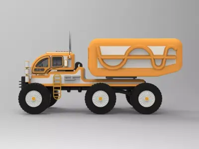 Heavy-Duty Planetary Exploration Vehicle  3D Printable Model 3D print model