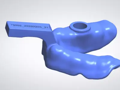 PORTE EMPREINTE INDIVIDUEL 3D model