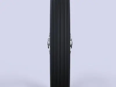 Front wire wheel from dragster 3D model