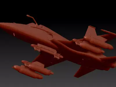 F-5A Freedom Fighter 3D model
