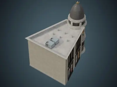 Building 24 Low-poly 3D model