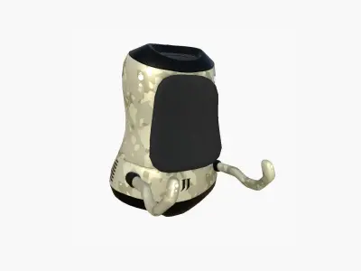 Jetpack J10 Desert Camouflage - SciFi Character Design Low-poly 3D model