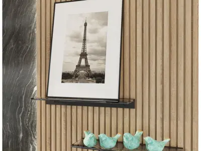 TV Wall 3D model