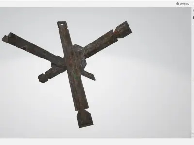 Czech Hedgehog - Non PBR Low Poly for games Low-poly 3D model