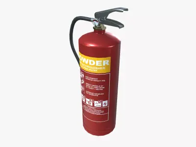 Powder Fire Extinguisher 3D model purchase