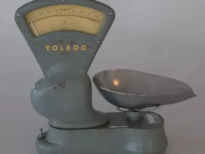 Vintage scale 3D model purchase