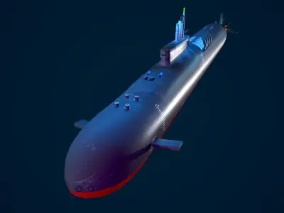 U-Ship submarine 3D model