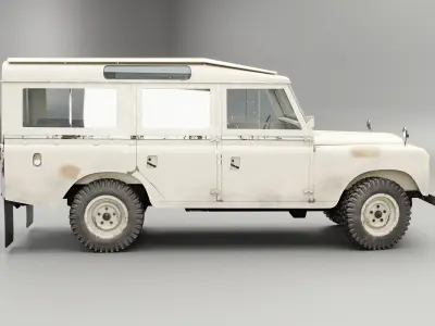 Land Rover Series II LWB Aged 3D model