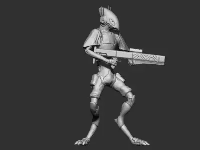Space solider 3D model 3D model