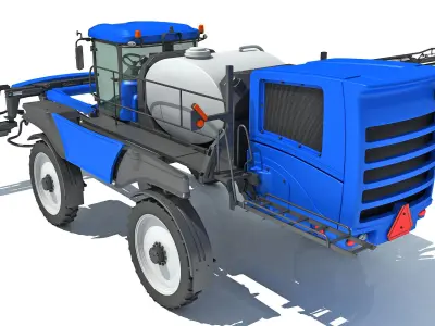 Front Boom Sprayer 3D model
