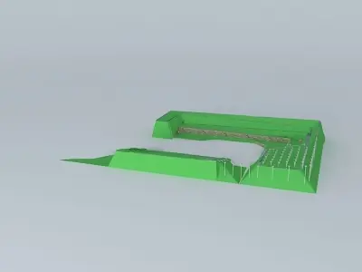 N SCALE LAND MASS 3D model
