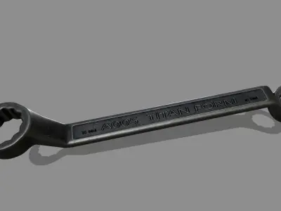 wrench Low-poly 3D model 6