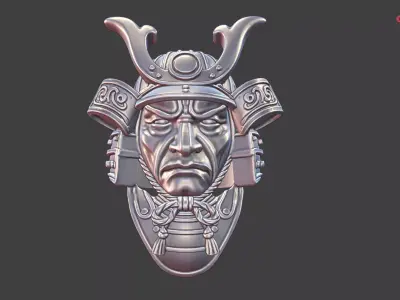 samurai warrior ring 3D print model