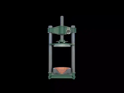 hydraulic press Low-poly 3D model