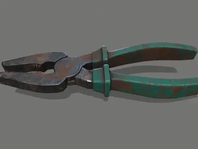 nippers pliers Low-poly 3D model shop