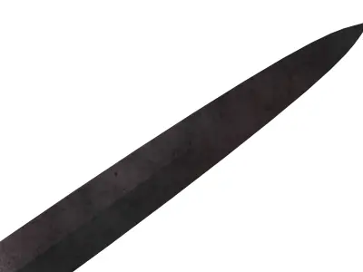 Game Ready Medieval Sword  Low and High Poly and Textures Low-poly 3D model