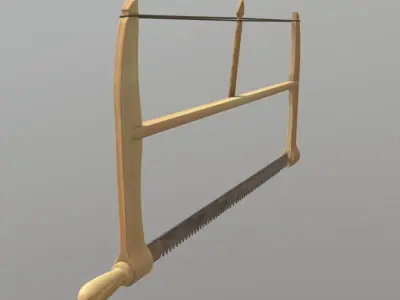 Frame Saw  Low-poly 3D model