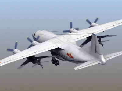 Shaanxi Y-8E Cub Drone Carrier 3D model