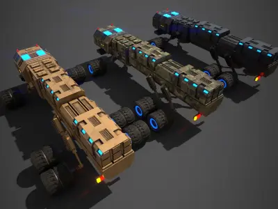Rover Seven Low-poly 3D model