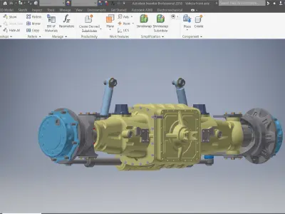 Tractor Front Drive Axle for Heavy-Duty Vehicles 3D model