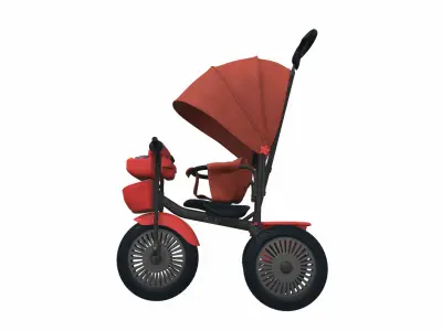 Baby stroller tricycle 03 3D model