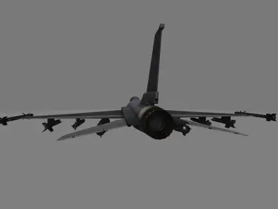 fighter jet  Low-poly 3D model purchase